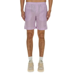 MSGM �G���G�X�W�[�G�� �����Y �V���[�g�p���c 3640MB11X24701570 SHORT WITH LOGO LILAC 48 50 46 �y���������E�֐ō��z