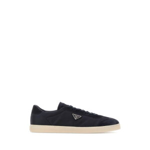 Prada �v���_ �����Y �X�j�[�J�[ 2EE454FG000D7CF0008 Midnight blue Re-Nylon and suede sneakers Blue UK71/2 UK9 6 7 7.5 8 8.5 9 10 11 �y���������E�֐ō��z