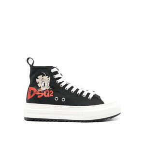 Dsquared2 fB[XNGA[h fB[X Xj[J[ SNW0264003072852124 Betty boop berlin sneakers Black 39 yE֐ōz