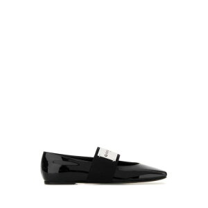 GIVENCHY �W�o���V�B ���f�B�[�X �t���b�g�V���[�Y BE5010E2FF001 Black leather Squared ballerinas Black 371/2 36 36.5 37 37.5 38 38.5 39 40 41 �y���������E�֐ō��z