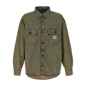 Carhartt WIP �J�[�n�[�g �����Y �V���c�E�u���E�X I0358213FUGD 'Tigan Smithtown' shirt Blue 3XL 4XL 5XL L M S XL XS 2XL 2XS �y���������E�֐ō��z