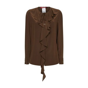 Max Mara Studio �}�b�N�X�}�[�� �X�e���f�B�I ���f�B�[�X �V���c�E�u���E�X 2616111031600MSTEPICA049 Max Mara Studio Shirts Bianco 42 44 46 48 50 �y���������E�֐ō��z
