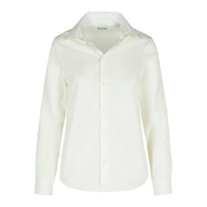 Burberry �o�[�o���[ ���f�B�[�X �V���c�E�u���E�X 8101130 String White Cotton Shirt White 10 8 �y���������E�֐ō��z