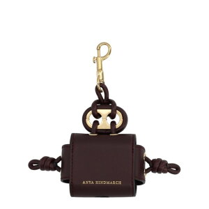 ANYA HINDMARCH �A�j���E�n�C���h�}�[�` ���f�B�[�X �e�b�N�A�C�e�� 201810GRAPE EARPHONE CASE BROWN onesize �y���������E�֐ō��z
