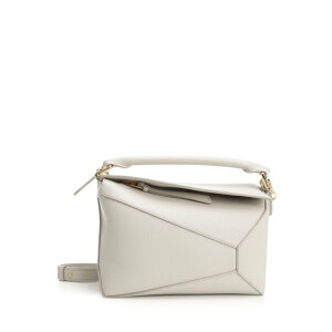 LOEWE ���G�x ���f�B�[�X �n���h�o�b�O�E�V�����_�[�o�b�O A510P60XAW1769 Small Puzzle Edge bag White IT0 �y���������E�֐ō��z