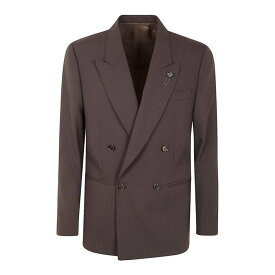 LARDINI ラルディーニ メンズ ブレザー・ジャケット IV6906EIVSF63404450 Man Jacket Regular Brown 50 48 【送料無料・関税込】