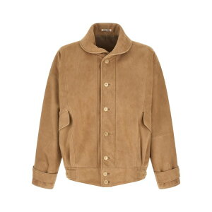 AURALEE �I�[�����[ �����Y ���U�[&�t�@�[�W���P�b�g�E�R�[�g A26SB01SGTAUPE Full grain leather blouson Beige 4 5 �y���������E�֐ō��z