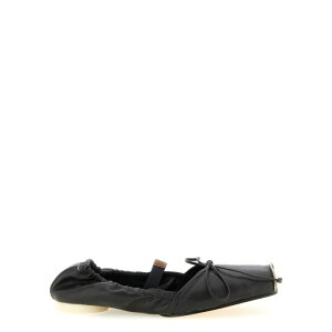MM6 Maison Margiela �G���G���V�b�N�X ���f�B�[�X �t���b�g�V���[�Y S66WZ0037P7706HB495 Square toe ballet flats Black 361/2 371/2 381/2 36 37 38 39 40 36.5 37.5 38.5 34 �y���������E�֐ō��z