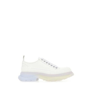 Alexander McQUEEN ALT_[E}bNC[ fB[X Xj[J[ 697072W4TGN8892 Chalk canvas Tread Slick sneakers White 36 36.5 37 37.5 38 38.5 39 40 yE֐ōz
