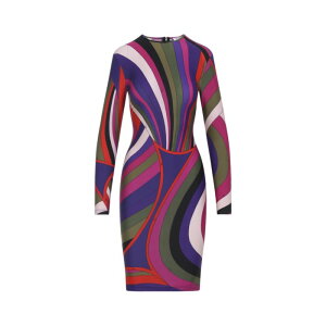 Emilio Pucci �G�~���I�v�b�` ���f�B�[�X �����s�[�X�E�h���X�E�I�[���C������ 5UJG665U755011 'Iride' dress Multicolor IT38 IT40 IT42 IT44 IT46 38 40 42 44 �y���������E�֐ō��z