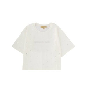 MICHAEL MICHAEL KORS �}�C�P���E�}�C�P���E�R�[�X ���f�B�[�X T�V���c�E�J�b�g�\�[ MF551TR2ZU100WHITE T-SHIRT WITH LOGO WHITE M S XS L �y���������E�֐ō��z