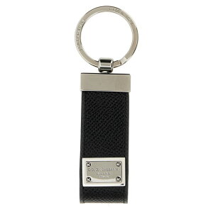 Dolce & Gabbana h`FKbo[i Y L[OEL[P[X BP1371AG21980999 Logo plaque keyring Black onesize yE֐ōz
