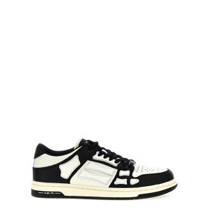 AMIRI �A�~�� ���f�B�[�X �X�j�[�J�[ AWFOSR1081BLACKWHITE 'Skel Top Low' sneakers White/Black IT35 IT36 IT37 IT38 IT39 IT40 40 36 35 37 38 39 �y���������E�֐ō��z