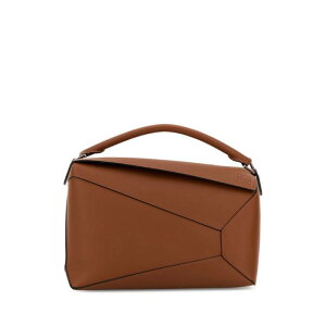 LOEWE ���G�x �����Y �n���h�o�b�O�E�V�����_�[�o�b�O B510P00X04TAN Brown leather large Puzzle Edge handbag Brown onesize �y���������E�֐ō��z