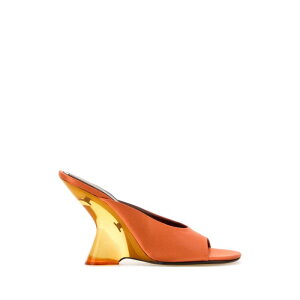 Dries Van Noten �h���X���@���m�b�e�� ���f�B�[�X �T���_�� 2610117553304701 Orange satin mules Orange 36 37 38 39 40 41 �y���������E�֐ō��z