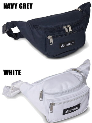 EVERESTエベレストウェストバッグ約2Lx2個セット(ブラック+1色)ウェストポーチEVERESTBAG【C1】