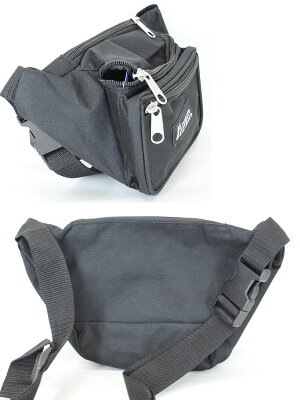 EVERESTエベレストウェストバッグ約2Lx2個セット(ブラック+1色)ウェストポーチEVERESTBAG【C1】