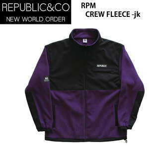 iIIREPUBLIC @pubN@Xm[{[h EFA RPM CREW FLEECE -jacket / PURPLE Vc (22-23 2023) Xm[{[h@WPbg yC1zys4z