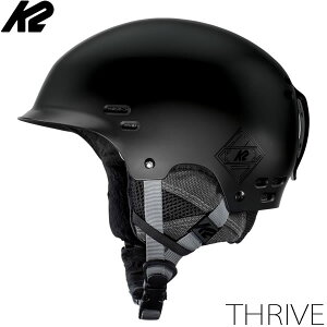 K2 ケーツー スノーヘルメット 2024 THRIVE Black スライブ S180800801 K2 HELMET 23-24 スキー＆スノーボード ヘルメット スノー用品 ダイヤル式【C1】【s8】