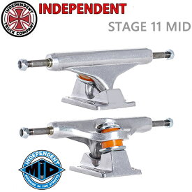 【マラソン期間★3000円以上で300円OFFクーポン】スケボー トラック インディペンデント 2個セット Stage11 POLISHED MID TRUCKS Independent インディ スケートボード【C1】【s3】