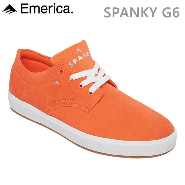 エメリカ スケートシューズ エメリカ スニーカー EMERICA SPANKY G6(ケビンスパンキー)/ ORANGE スケボーシューズ スケートボード 靴 emerica