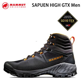 マムート シューズ サプエン ゴアテックス 防水 MAMMUT GORE TEX SAPUEN HIGH GTX Men BLACK-dark Radiant 3030-04241日本正規品【s1】