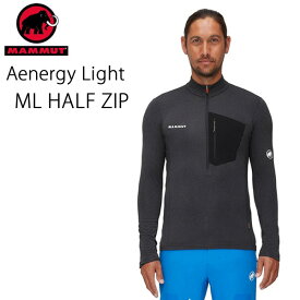 マムート　アウトドアウェア 　ミッドレイヤー　Aenergy Light ML Half Zip Pull Men / BLACK-PHANTOM 　1014-03780　アエナジー ジャケット【C1】【s3】