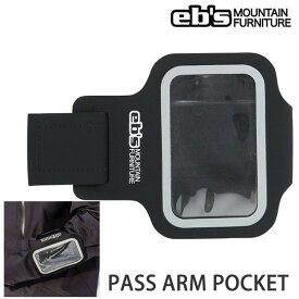ebs エビス スノーボード　パスケース　PASS ARM POCKET 　ブラック　腕巻き スノーボード アクセサリー　小物　【C1】【s3】