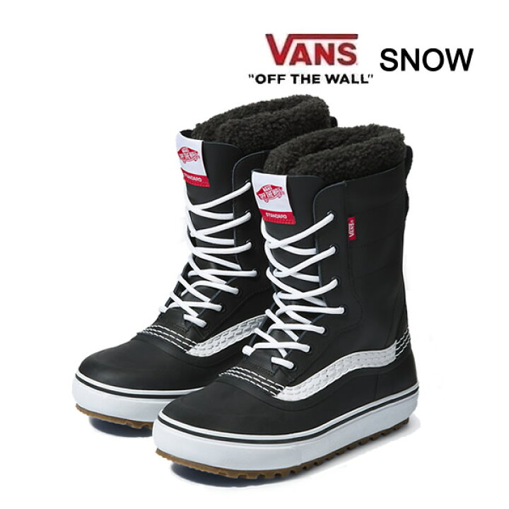 楽天市場】バンズ スノーブーツ スタンダード ブラック ホワイト VANS 