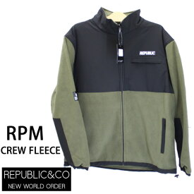 処分価格！！REPUBLIC 　リパブリック　スノーボード ウェア RPM CREW FLEECE -jacket / OLIVE 撥水シャツ (22-23 2023) スノーボード　ジャケット 【C1】【s8】