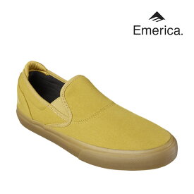 エメリカ スニーカー EMERICA WINO G6 SLIP ON(ワイノ スリッポン) GOLD スケボーシューズ スケートボード 靴 emerica【s9】