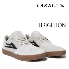 ラカイ スニーカー LAKAI BRIGHTON / WHITE GUM SUEDE カップソール スニーカー スケシュー　スケボー シューズ【s9】