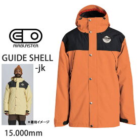 【マラソン期間★3000円以上で300円OFFクーポン】エアブラスター ウェア　メンズ　●XLサイズのみ　23-24　GUIDE -jacket / ORANGE ジャケット　(2023-2024)　AIR blaster ウエア　 スノーボード ウェア 【C1】【s3】