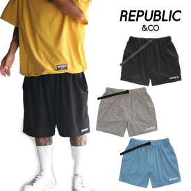 republic&co リパブリック 速乾 涼しい ショートパンツ FLEX TRACK SHORT PANTS (3カラー展開) 【N1】【s6】