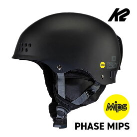 K2 ケーツー スノーヘルメット 2024 PHASE MIPS Black フェーズ ミップス S200800601 K2 HELMET 23-24 スキー＆スノーボード ヘルメット スノー用品 ダイヤル式【C1】【s1-2】