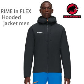 マムート　アウトドア　ウェア　ミッドレイヤー Rime IN Flex Hooded Jacket AF Men ブラックファントム 00189 ライムインフレックスジャケット　1013-02110　MAMMUT【s0】