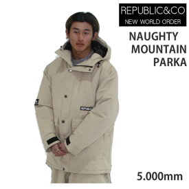 【マラソン期間★3000円以上で300円OFFクーポン】REPUBLIC 　リパブリック　スノーボード ウェア NAUGHTY MOUNTAIN PARKA -jacket / カーキ (2024,23-24) スノーボード　ジャケット 【C1】【s5】