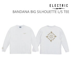 エレクトリック ロンt ELECTRIC BANDANA BIG SILHOUETTE L/S TEE / WHITE エレクトリック スノーボード【s8】