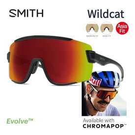 【マラソン期間★3000円以上で300円OFFクーポン】スミス サングラス smith wildcat Matte Black（CP Red Mirror）クロマポップレンズ アジアフィット SMITH 日本正規品【C1】【s4】