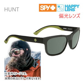 SPY サングラス 偏光 SPY HUNT Matte Black Olive / Happy Grey Green Polarised(673469713864)スパイ サングラス【C1】【s9】