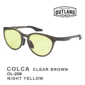 【8/4～8/10★3000円以上で300円OFFクーポン】OUTLAND 夜間用 サングラス COLCA CRB ナイトレンズ NIGHT YELLOW OL-209 アウトランド 山本光学 サングラス 釣り フィッシング ドライブ 【C1】【K1】【s9】