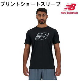 ニューバランス ショートスリーブTシャツ MT41224 プリント　ブラック New Balance Sport Essentials PRINT Tee スタンダードフィット new balance【s0】