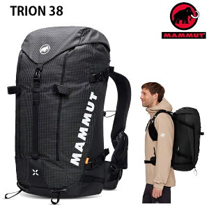�}���[�g �����b�N�@MAMMUT�@Trion 38L /BLACK 2520-03842�@�}�E���e�j�A�����O�@�A���p�C���N���C�~���O�o�b�N�p�b�N�@�}���[�g �o�b�O�yC1�z�ys8�z