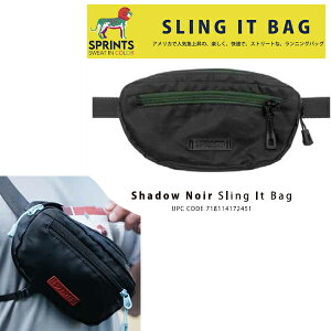 �y17��9:59�܂Ł�3000�~�ȏ��300�~OFF�N�[�|���zsprints �����j���O�@�X�����O�o�b�O SLING IT BAG / SHADOW NOIR �g������ �W���M���O �}���\���ys6�z