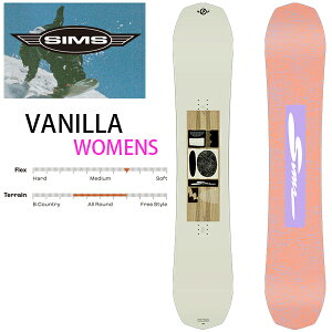 y111:59܂3000~ȏ300~OFFN[|zSIMS VX Xm[{[h@Womens VANILLA 144cmi24-25 2025) SNOWBOARD {Ki Xm[{[h yL2zyszys7z
