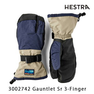 wXg O[u 3tBK[ Kgbg SR / Dark Navy Beige ( 3002742 ) HESTRA Gauntlet Sr 3-Finger ( 25-26 2026 ) yC1zys6z