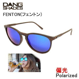 DANG SHADES �_���V�F�C�f�B�[�Y �T���O���X �Ό������Y FENTON Wood x Green Mirror POLARIZED(vidg00358)�yC1�z�ys6�z