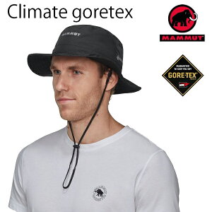 �y5/26�܂Ł�3000�~�ȏ��300�~OFF�N�[�|���z�}���[�g�@�S�A�e�b�N�X �n�b�g �y�� Climate GoreTex Hat AF �N���C���[�g BLACK 0001�@1191-01950�@MAMMUT �A�E�g�h�A �L���b�v�E�n�b�g�yC1�z�ys2�z