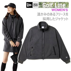 ニューエラ ゴルフ レディース フリース フルジップジャケット チャコールグレー (14669820) NEWERA 日本正規品【s8】