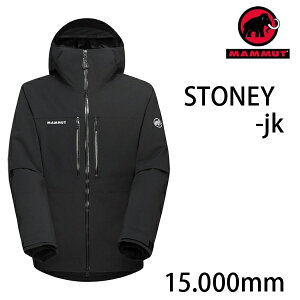 マムート メンズ スノージャケット STONEY HS thermo Hooded Jacket AF 1010-31030 BLACK 0001 ストーニー ハードシェル サーモ フーデッド ジャケット アジアンフィット mammut スキー スノーボード ジャケ